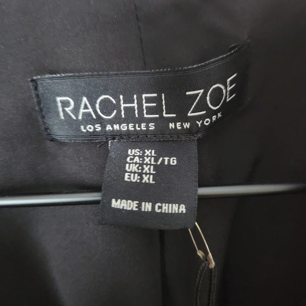 NWT Rachel Zoe | Double Breasted Wool Blend Check Patterned Blazer - Size XL - Picture 11 of 12